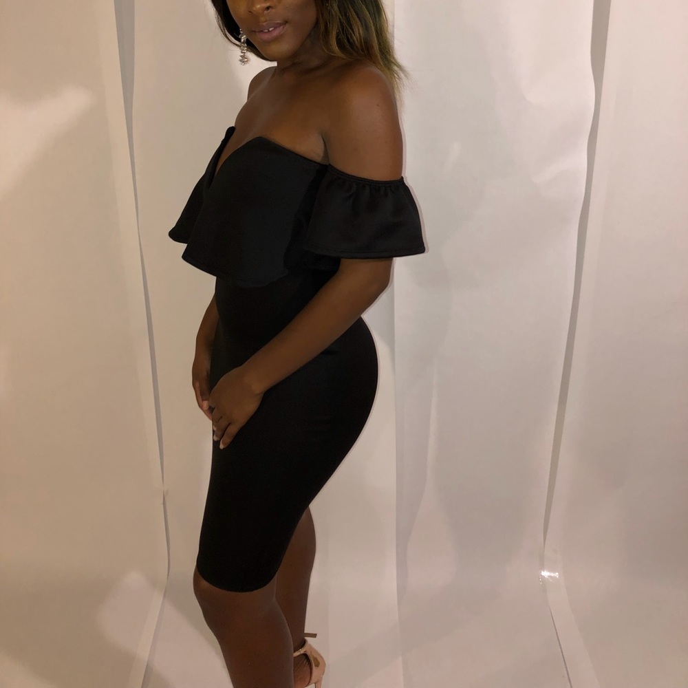 Black Off The Shoulder Dress